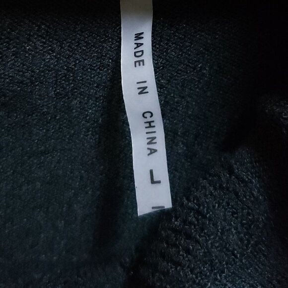 Cyrus Sweater Womens L Black Lyocell Silk Textured Stretch Knit Cowl Witchy Boho - Picture 8 of 9